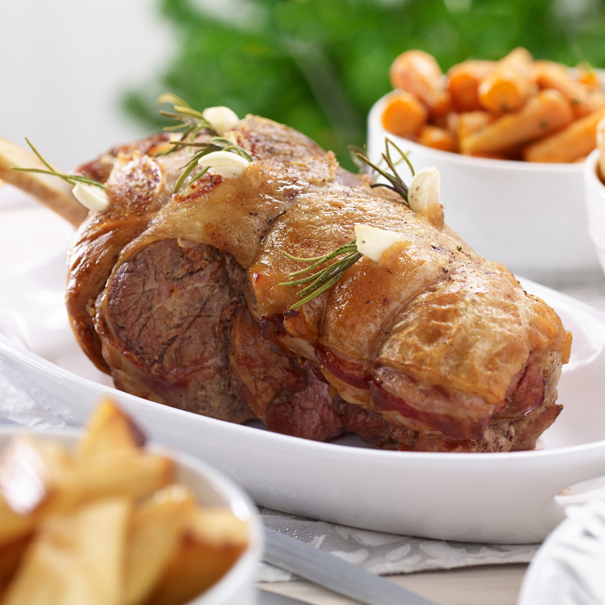 Carvery Lamb Leg with Rosemary & Garlic