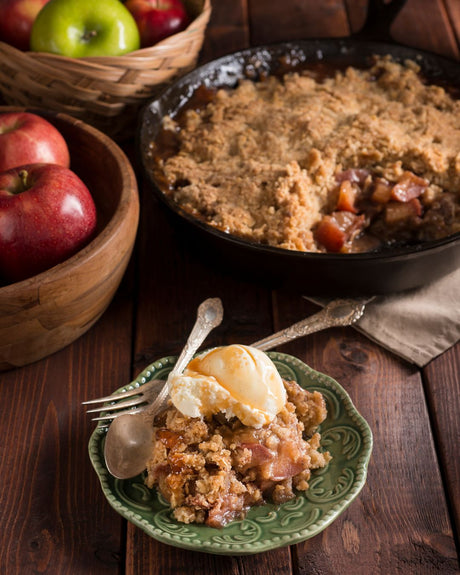 Apple & Blackberry Crumble