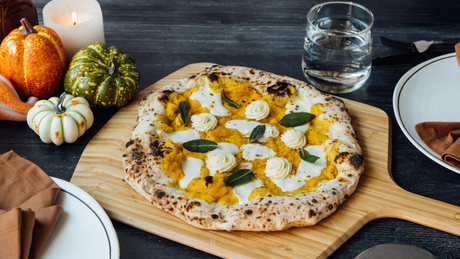 Butternut Squash, Ricotta and Fried Sage Pizza